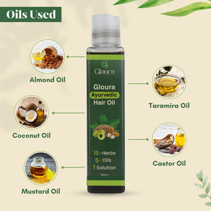 Gloura Ayurvedic Hair Oil