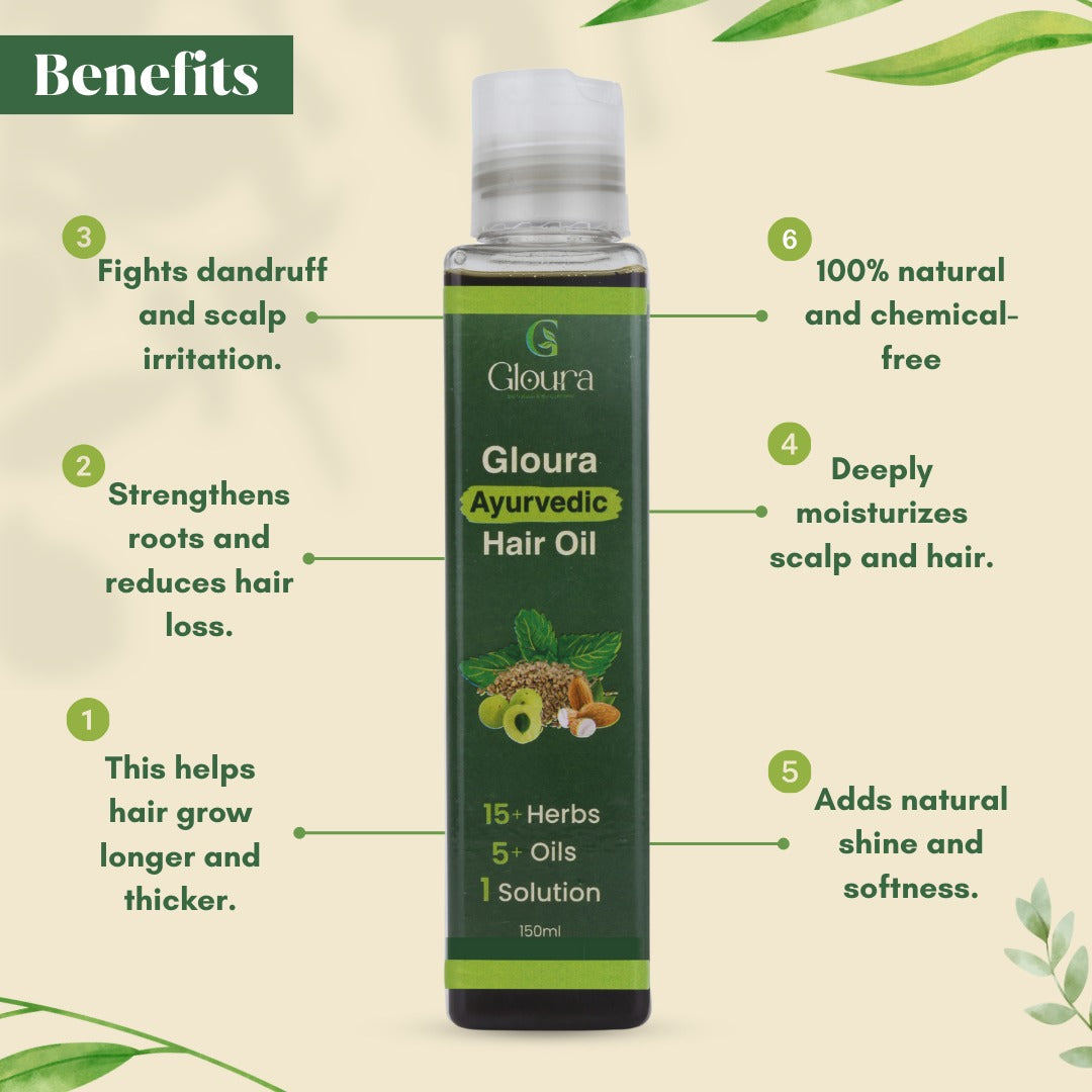 Gloura Ayurvedic Hair Oil